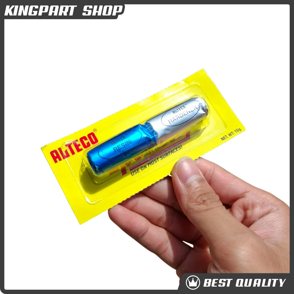 (GROSIR) Lem Porting Alteco Epo Putty 15gr Lem Mesin Super Kuat Tahan Panas Lem Besi Epoxy Putty