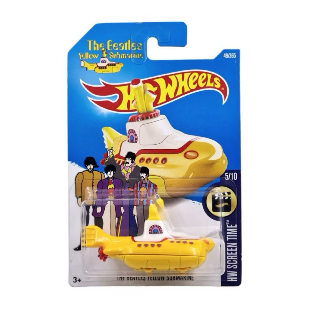 Hotwheels 2017 The Beatles Yellow Submarine -Yellow-