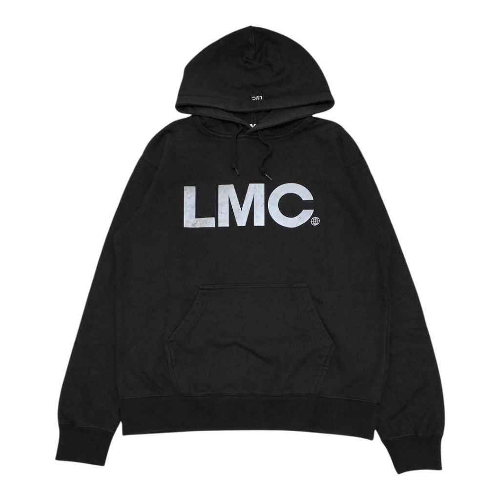 HOODIE LMC LOST MANAGEMENT CITIES LOGO REFLEKTIF HITAM / BLACK SECOND ORIGINAL