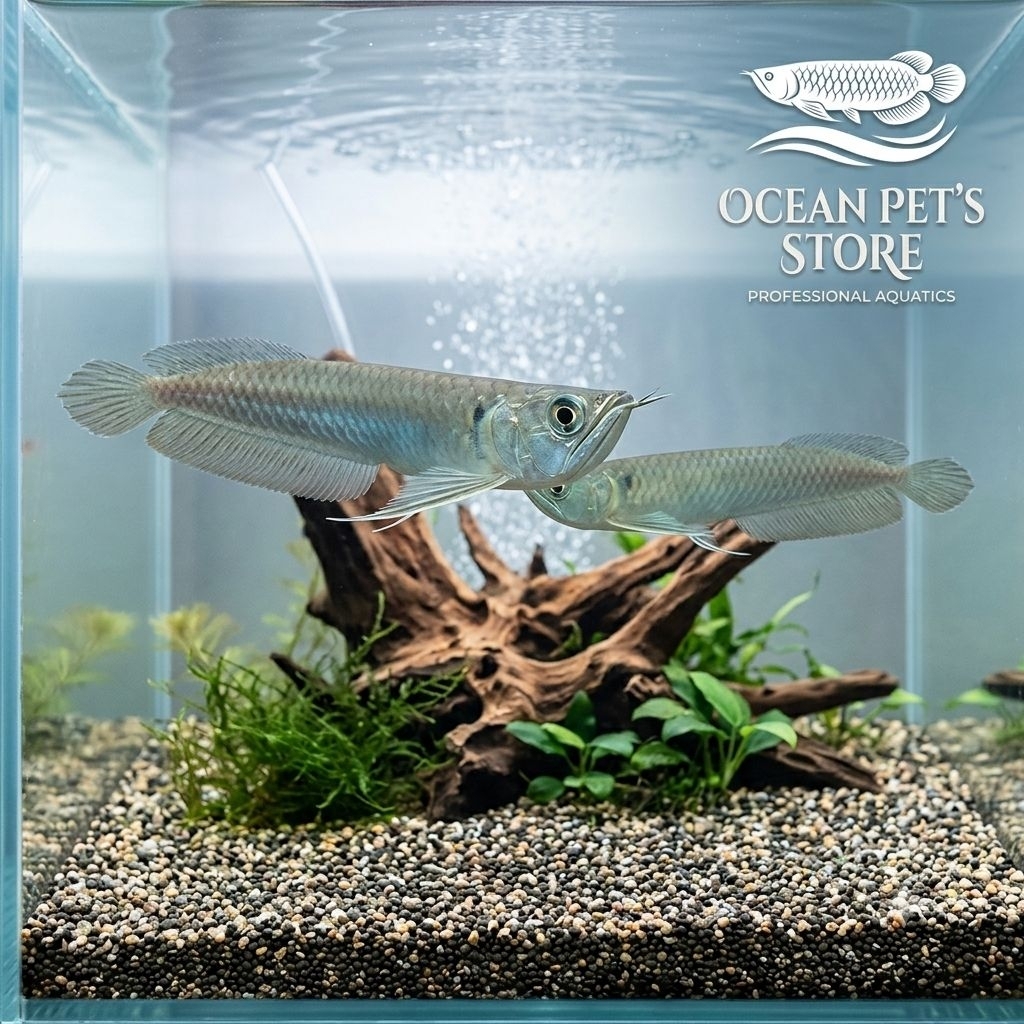 arwana silver Arowana silver sirip merah ikan atas tankmate ikan predator