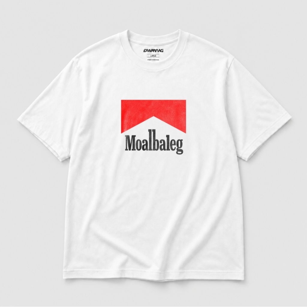 KAOS PARODY MARLBORO PUTIH PENJANG DAN PENDEK KAOS COTTON COMBAD 24S ORI FULL COTTON T-SHIRT UNISEX 