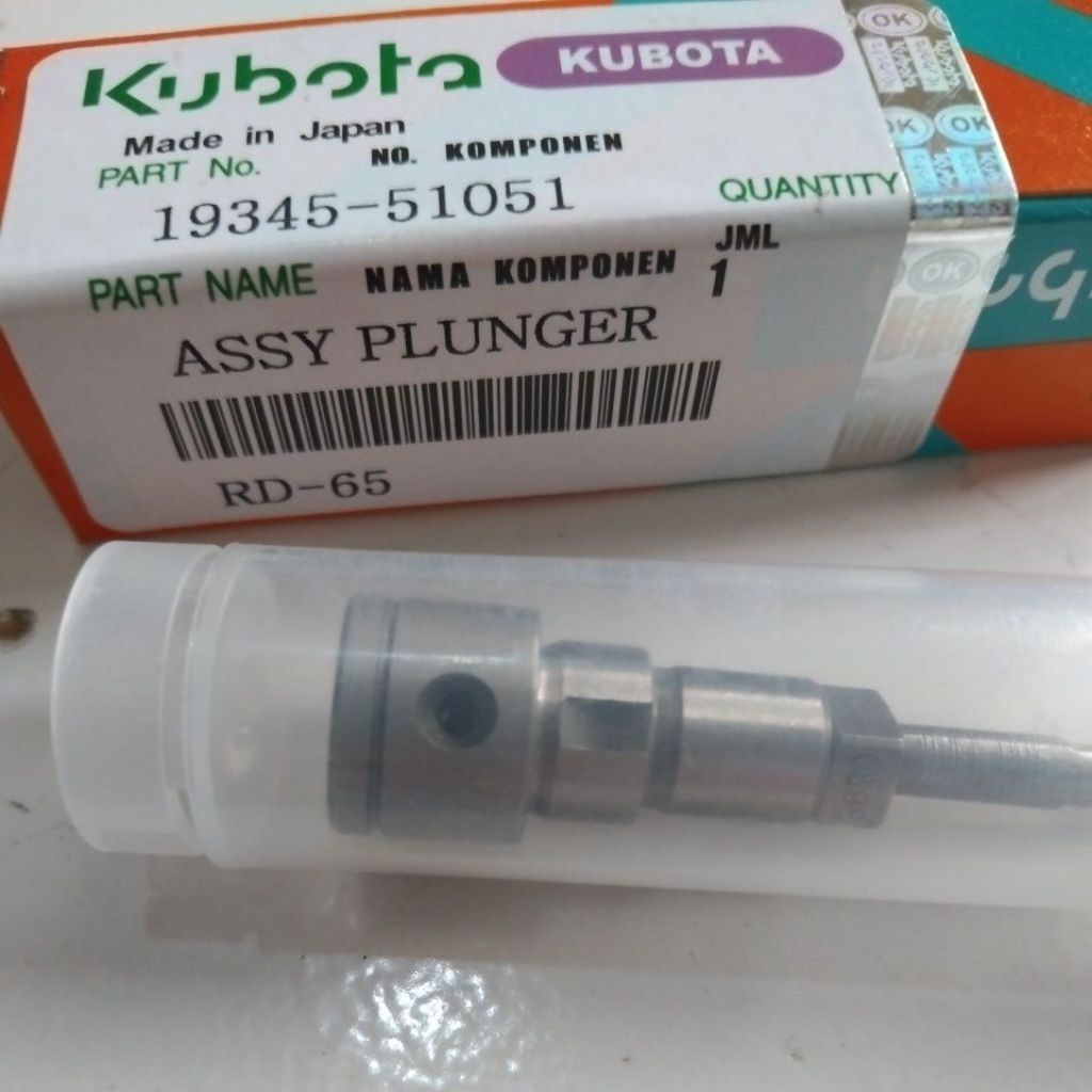 Plunger RD65 Kubota Mesin Diesel Plunger Botol