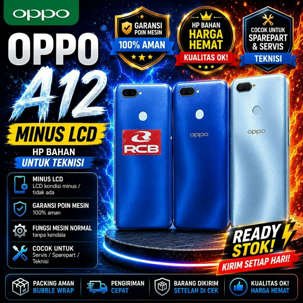 Oppo A12 Garansi Mesin | Bahan Hp Minus