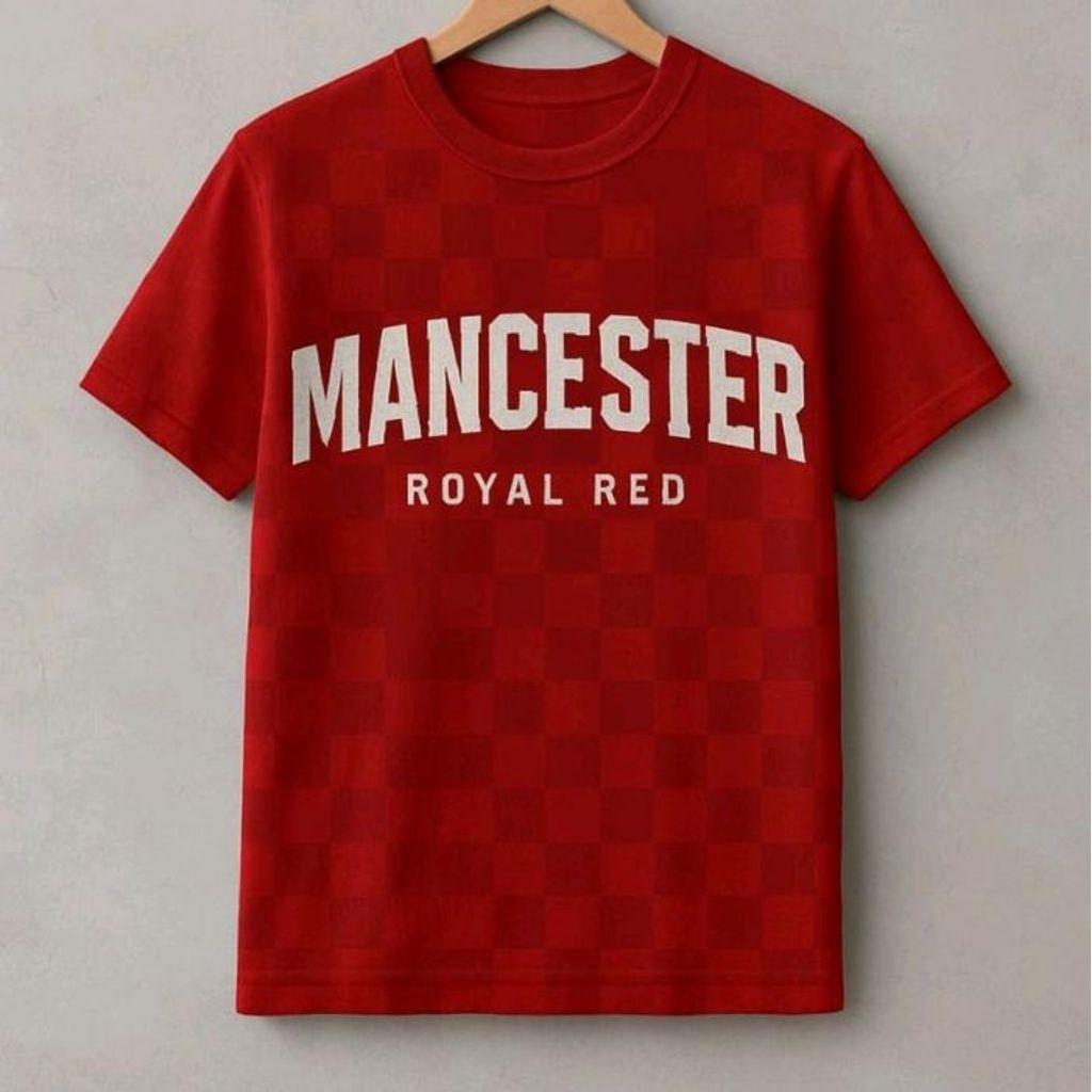 Baju Kaos Manchester Royal Red Pria
