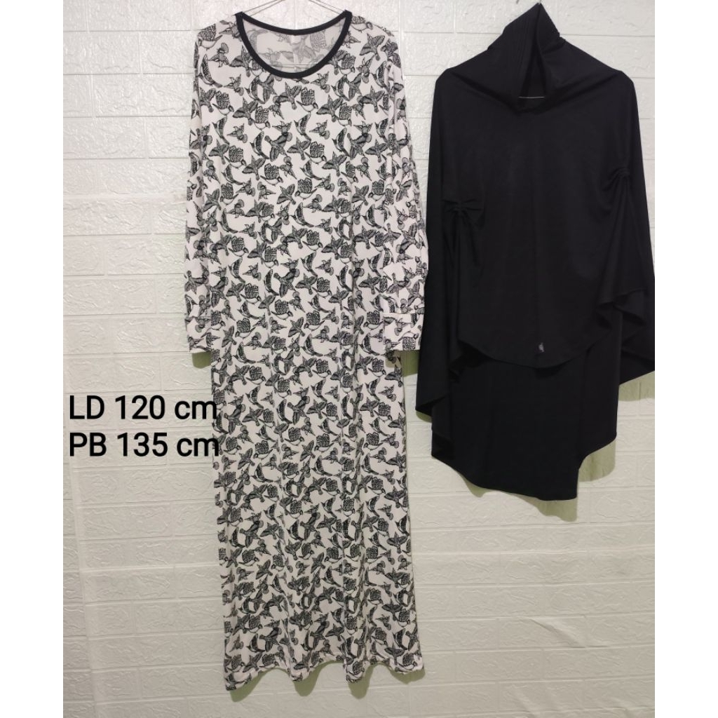 Set gamis Jersey preloved