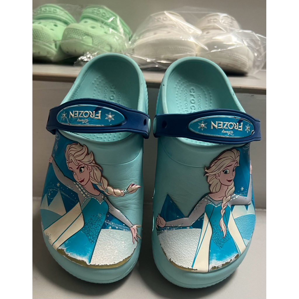 Preloved original crocs elsa frozen sandal anak sendal anak original crocs