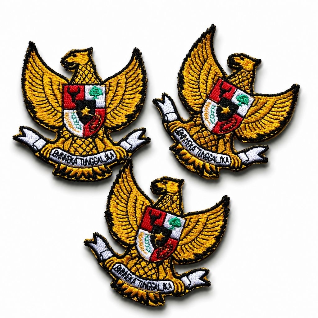 garuda bordir-patch garuda-emblem garuda bordir  ukuran 6x6
