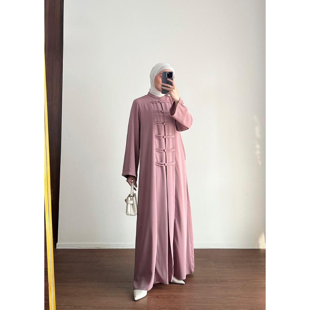 Nadiraa Hijab Arabella Dress Cheongsam  S-M dan L-XL