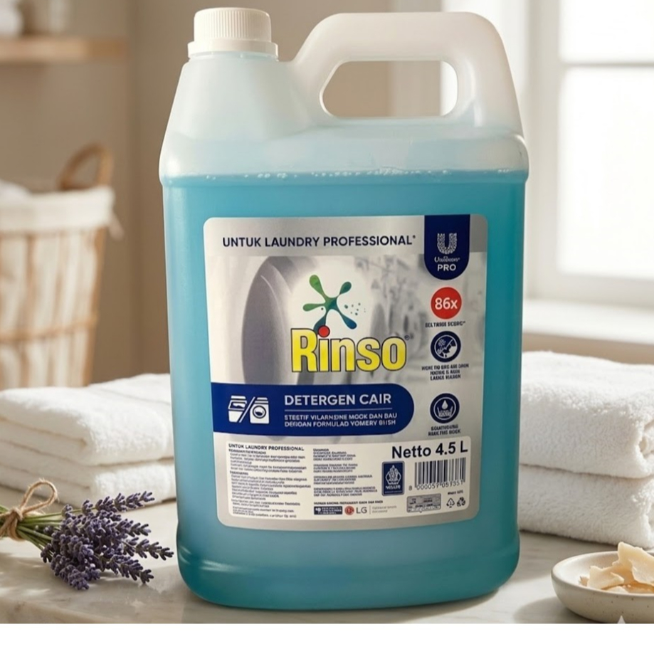 RINSO MATIC LIQ 4.5LITER / RINSO DETERJEN CAIR / RINSO MATIC PROFESSIONAL