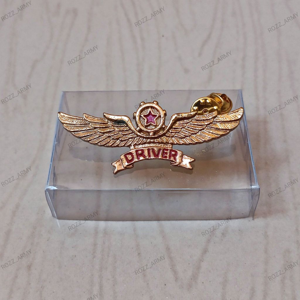 pin driver tni ad kancing paku logam gold