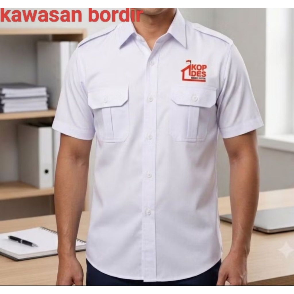 Terbaru kemeja koperasi merah putih baju koperasi merah putih pdh koperasi merah putih seragam koper