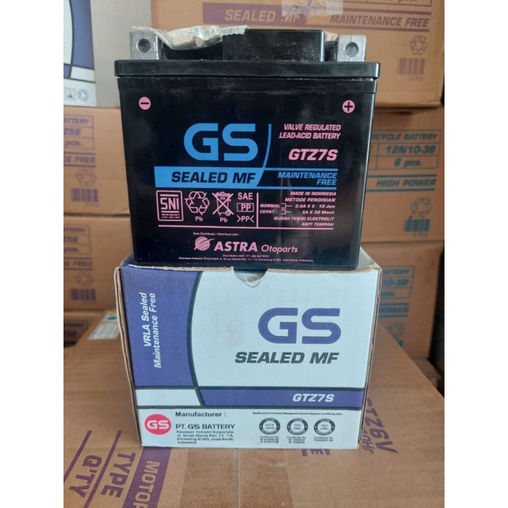 GS ASTRA Baterai GTZ7S Original Medan