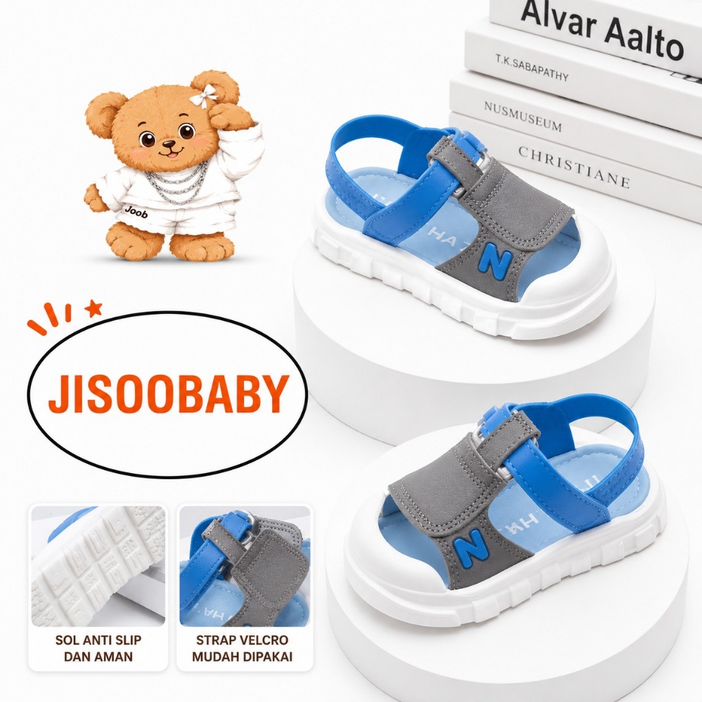[LAST CALL] JISOOBABY AA-99 Sandal Gunung Anak Laki Laki Perempuan  SNEAKERS PREMIUM NERDY