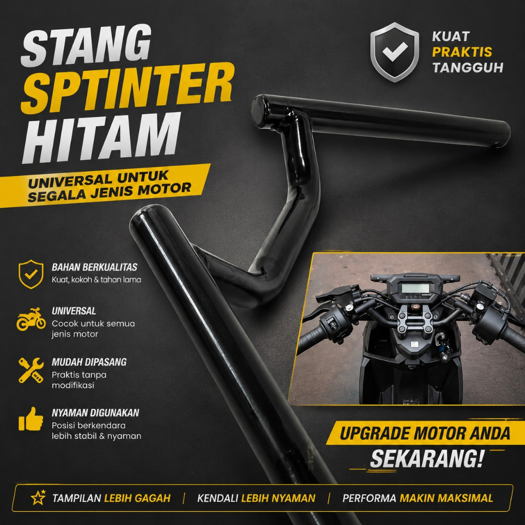 Handle Stang Setang Sprinter Racing Herex PNP Beat Street CB GL Series Megapro Model Ori