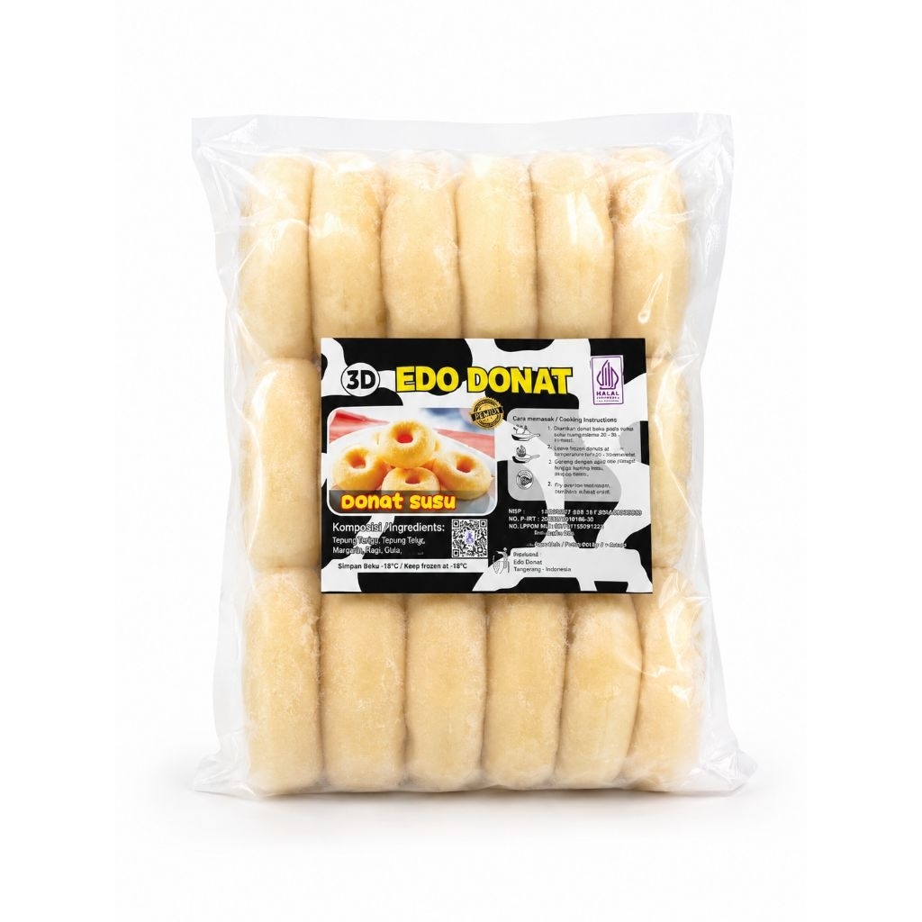 Edo Donat Susu Isi 21 pcs | Donat Frozen