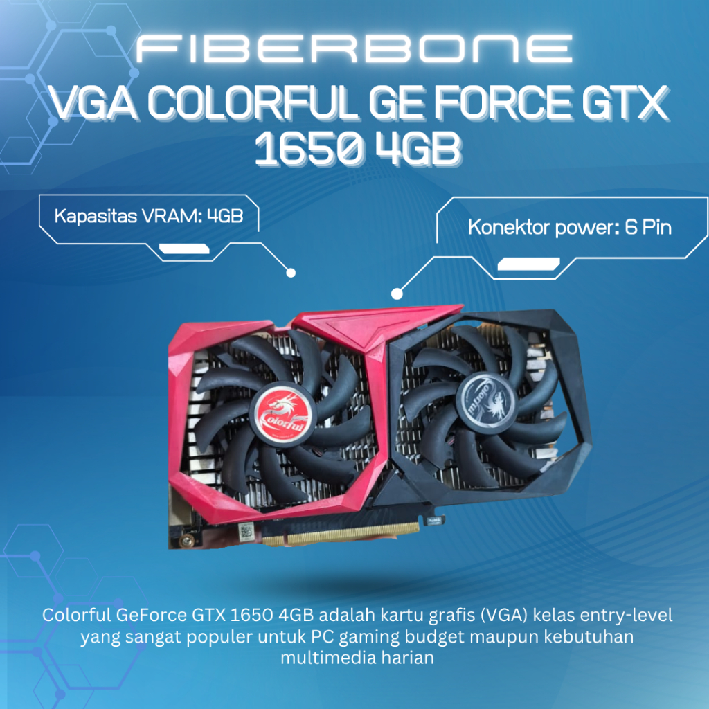 VGA Colorful GeForce GTX 1650 4GB