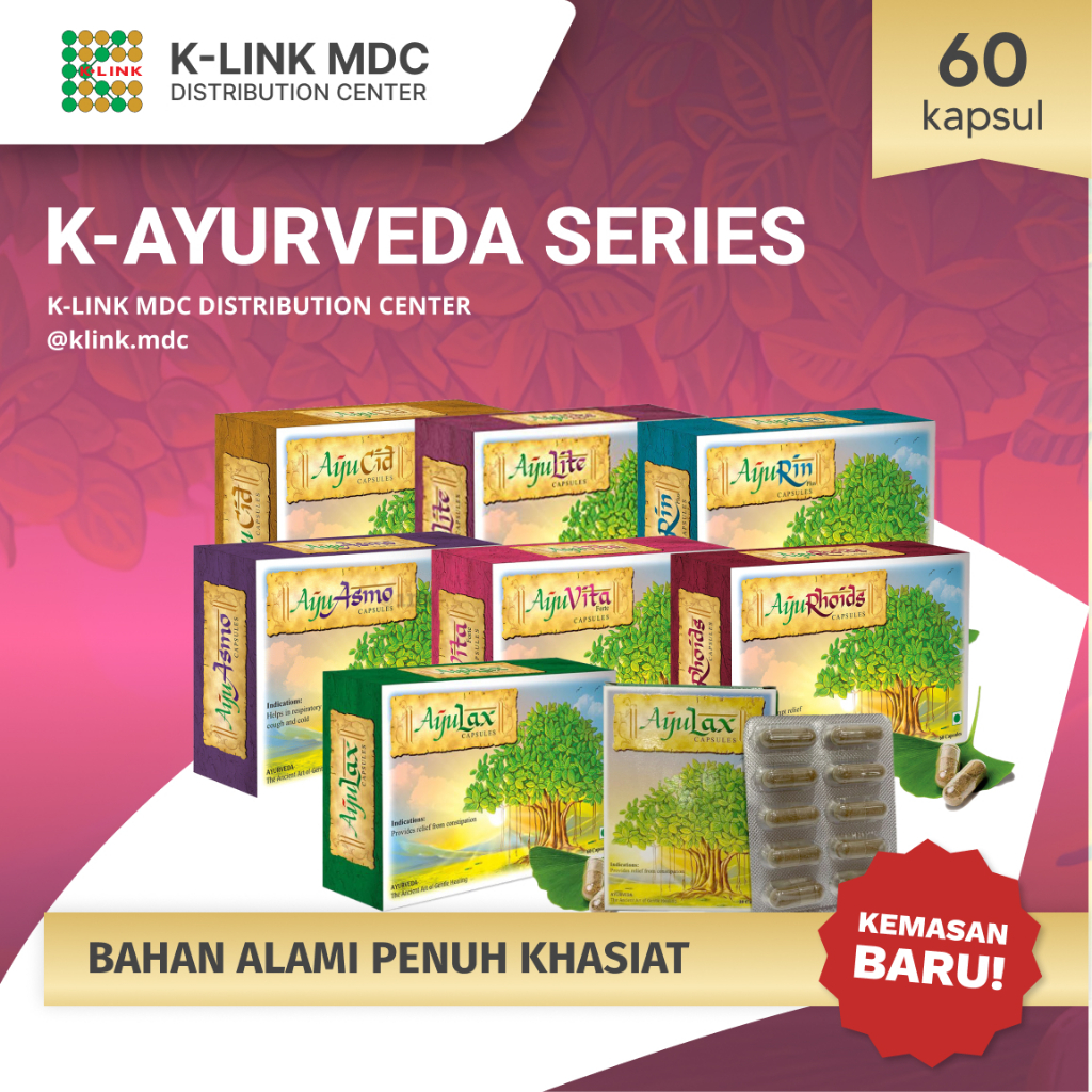 AYURVEDA EXCLUSIVE ALL SERIES LENGKAP AyuLax AyuRhoids AyuLite AyuVita AyuRin Ayuasmo Ayucid Origina
