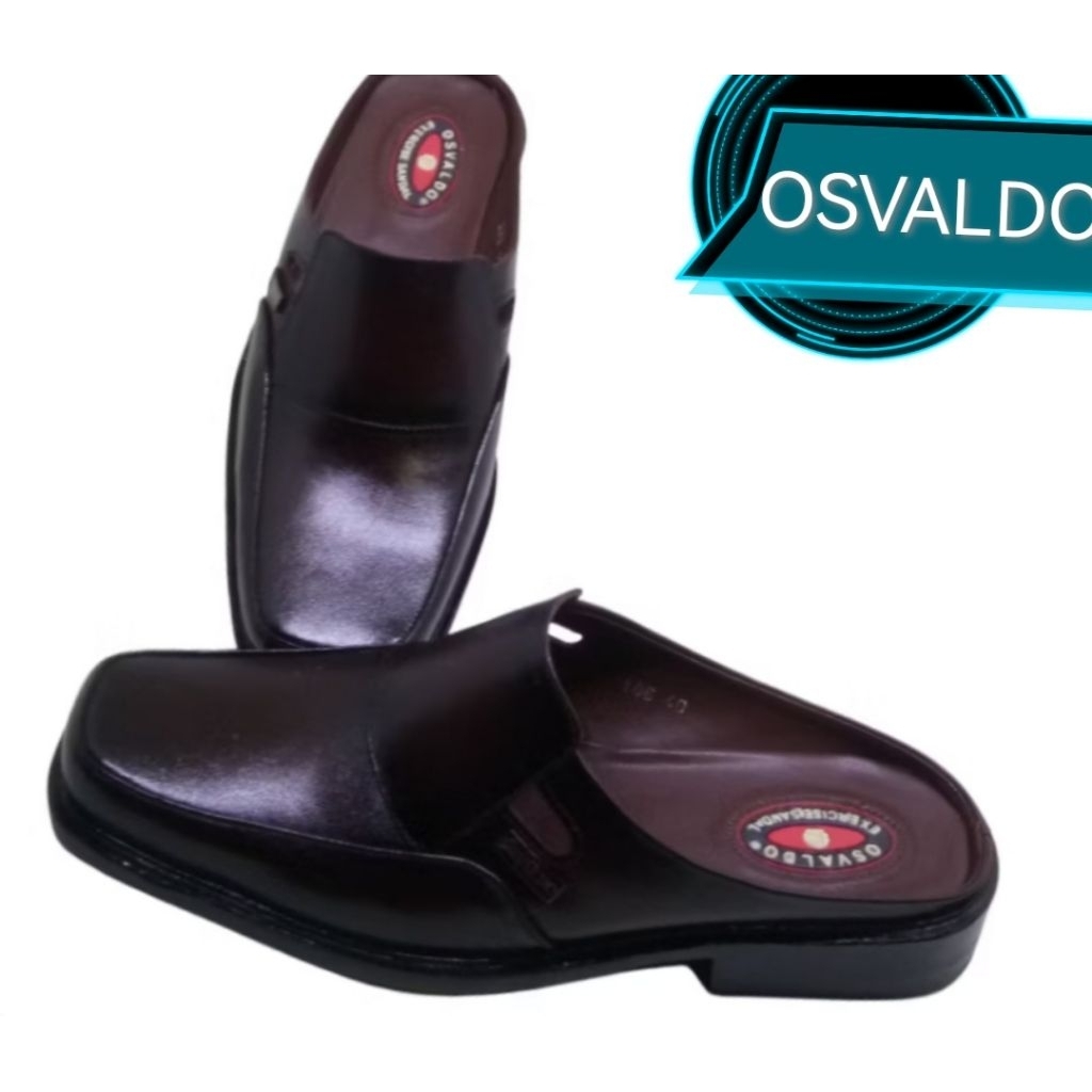 Sepatu Sandal Kulit Osvaldo Sepatu Sandal Pria Desain Nyaman dan Elegan