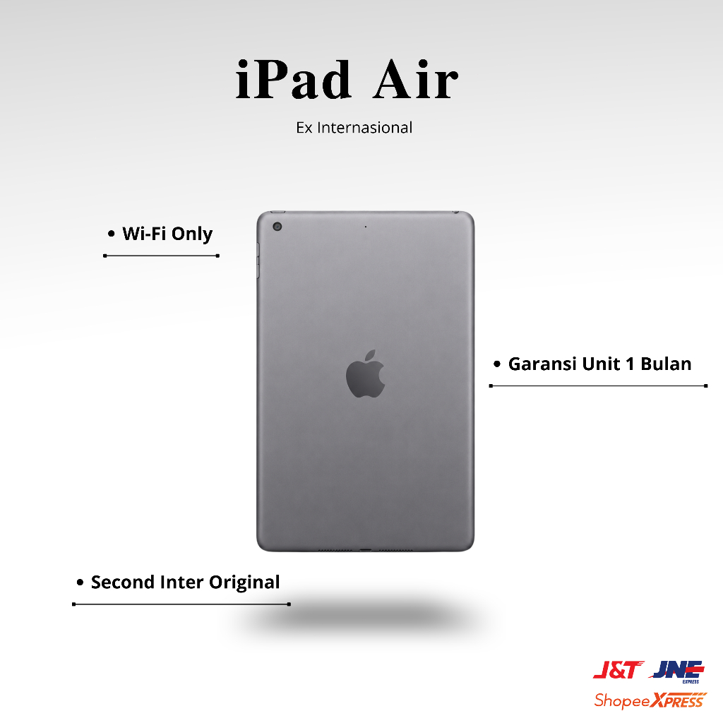 COD / iPad Air dan iPad Air 2 / Second Original Inter / Bisa COD / 16GB 32GB 64GB 128GB /