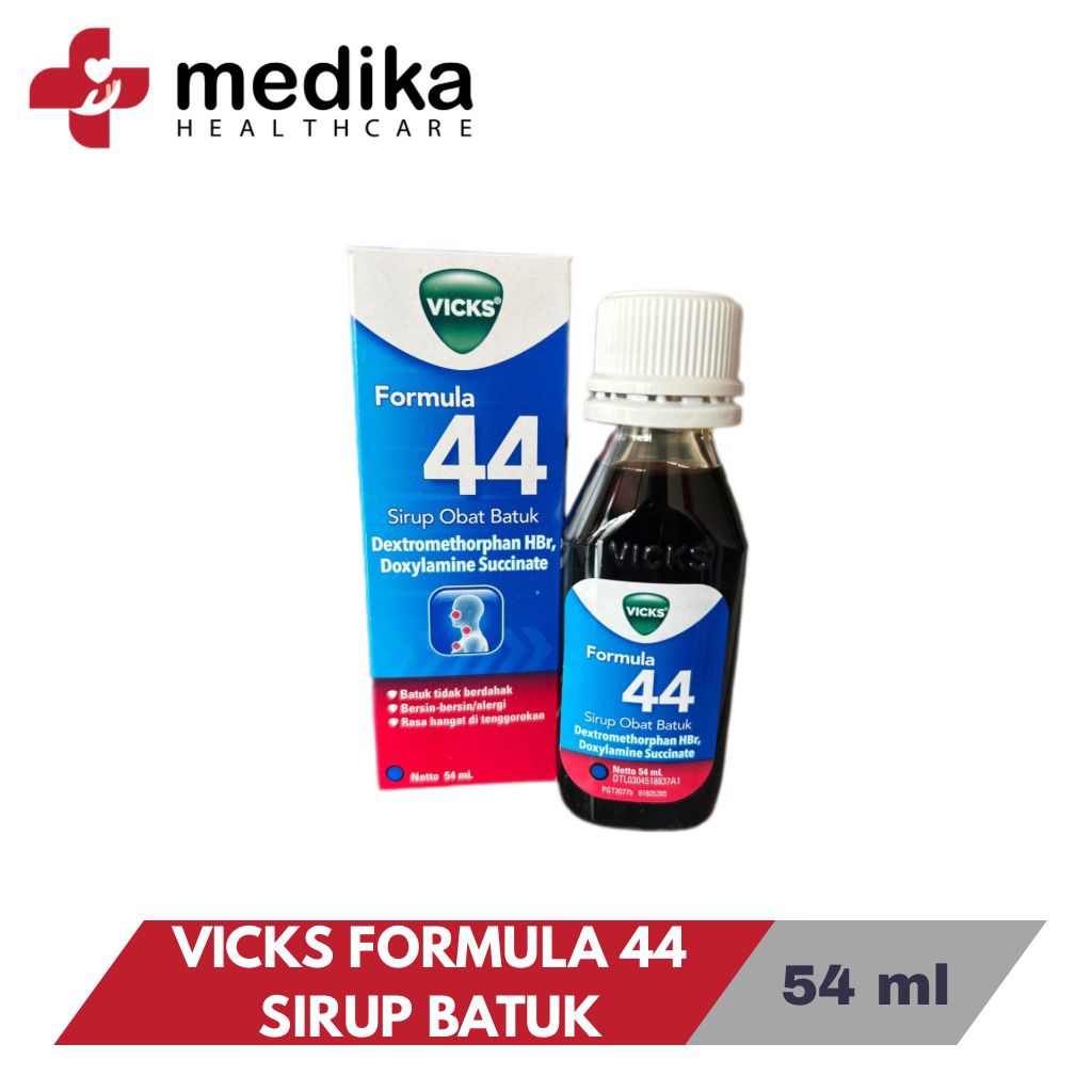 Sirup Obat Batuk Dewasa Vicks Formula 44