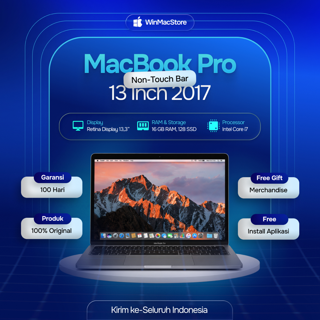 MacBook Pro 13" NTB 2017 | i7 16 GB 128 GB Space Grey | Second