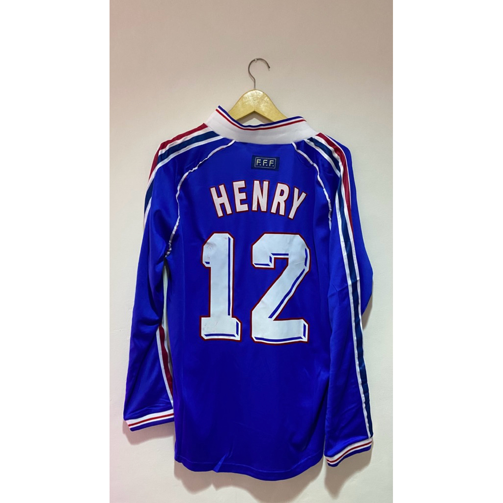 JERSEY FRANCE RETRO 1998 PIALA DUNIA HENRY