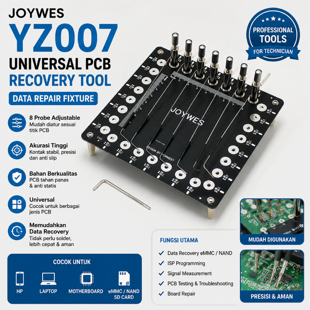 JOYWES YZ007 Universal PCB Probe Fixture eMMC NAND ISP Data Recovery Tool Data Repair