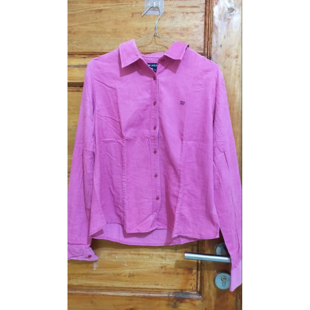 Kemeja Polham Pink || Preloved