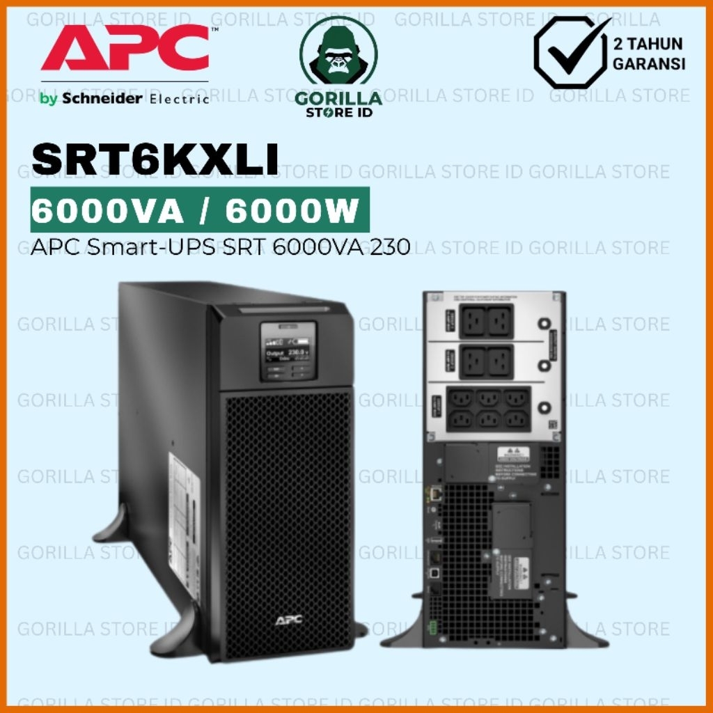 APC SRT6KXLI SRT6000XLI UPS UPS Online 6000VA 6000watt