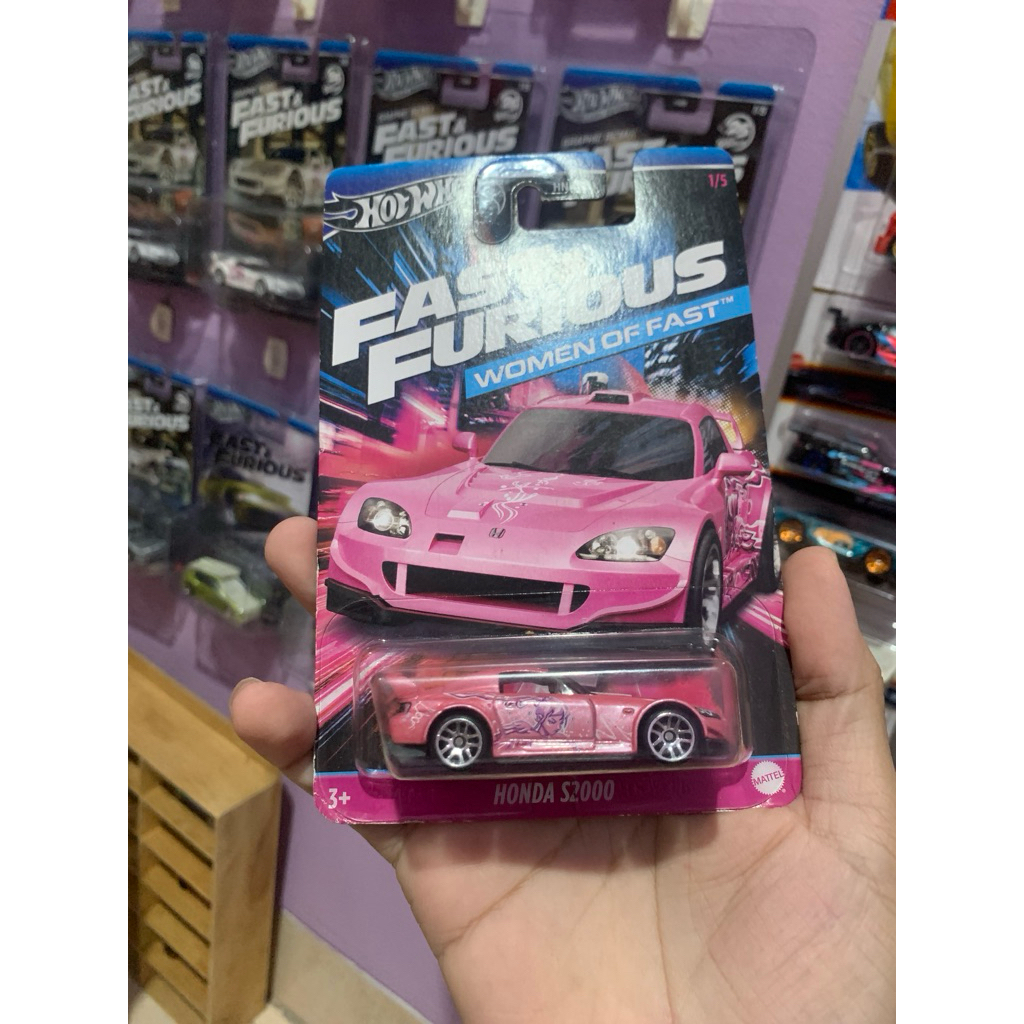Hotwheels Fast & Furious S2000 suki pink 90%