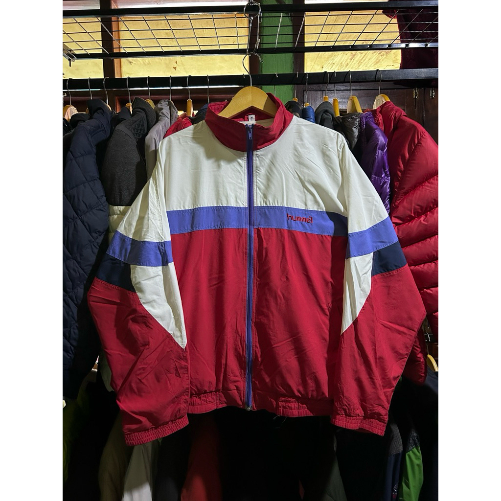 hummel colorblok windbreaker jacket XL