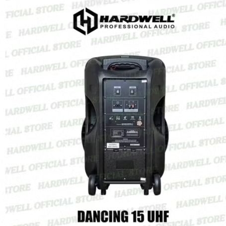Speaker Aktif Portable Hardwell Dancing 15 UHF Original 15 Inch Usb Bluetooth garansi resmi 1 tahun Hardwell