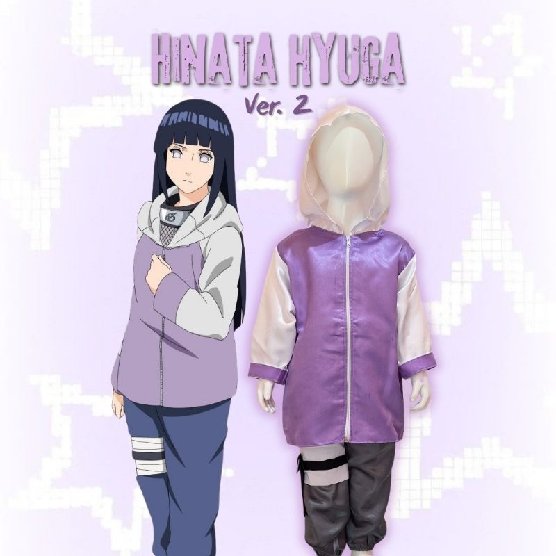 Cosplay Anime Hinata Hyuga untuk Girl dan Dewasa