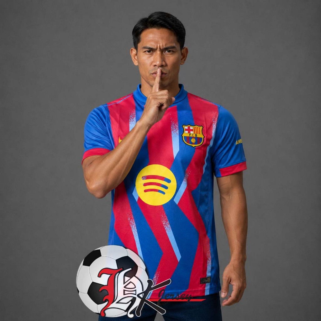 JERSEY BOLA BARCELONA 4TH FANS ISSUE 2025/2026