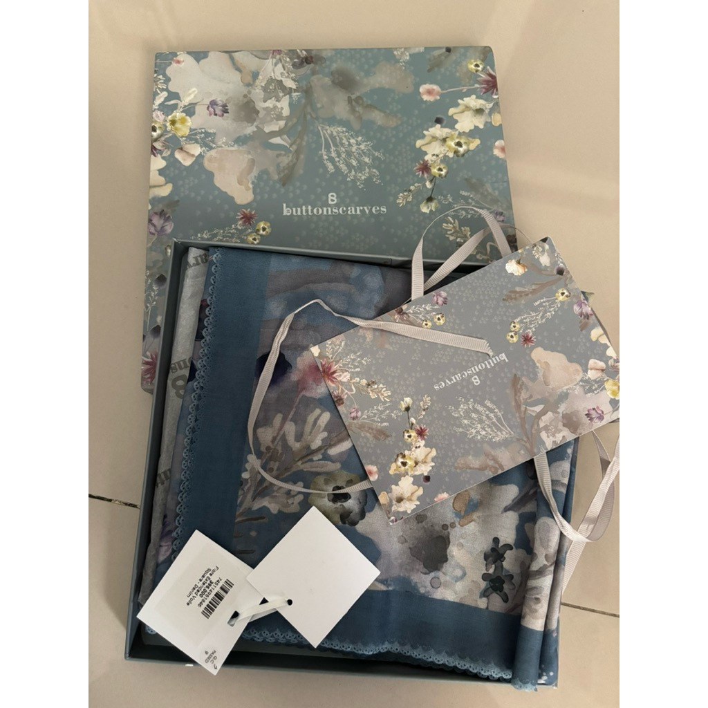 New Buttonscarves Fiore Extended Blue Denim Lawasan