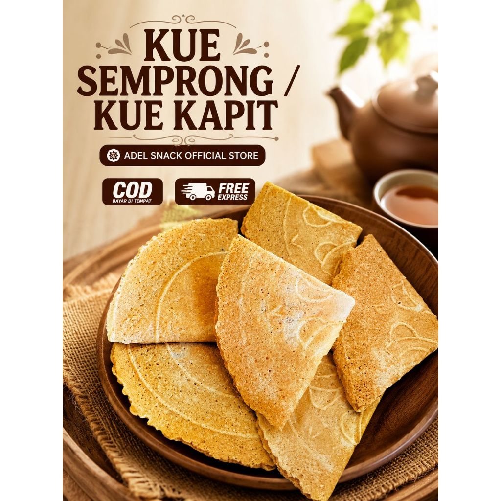 Kue Semprong Dompet Wijen Kue Semprong Lipat Rasa Wijen 1kg