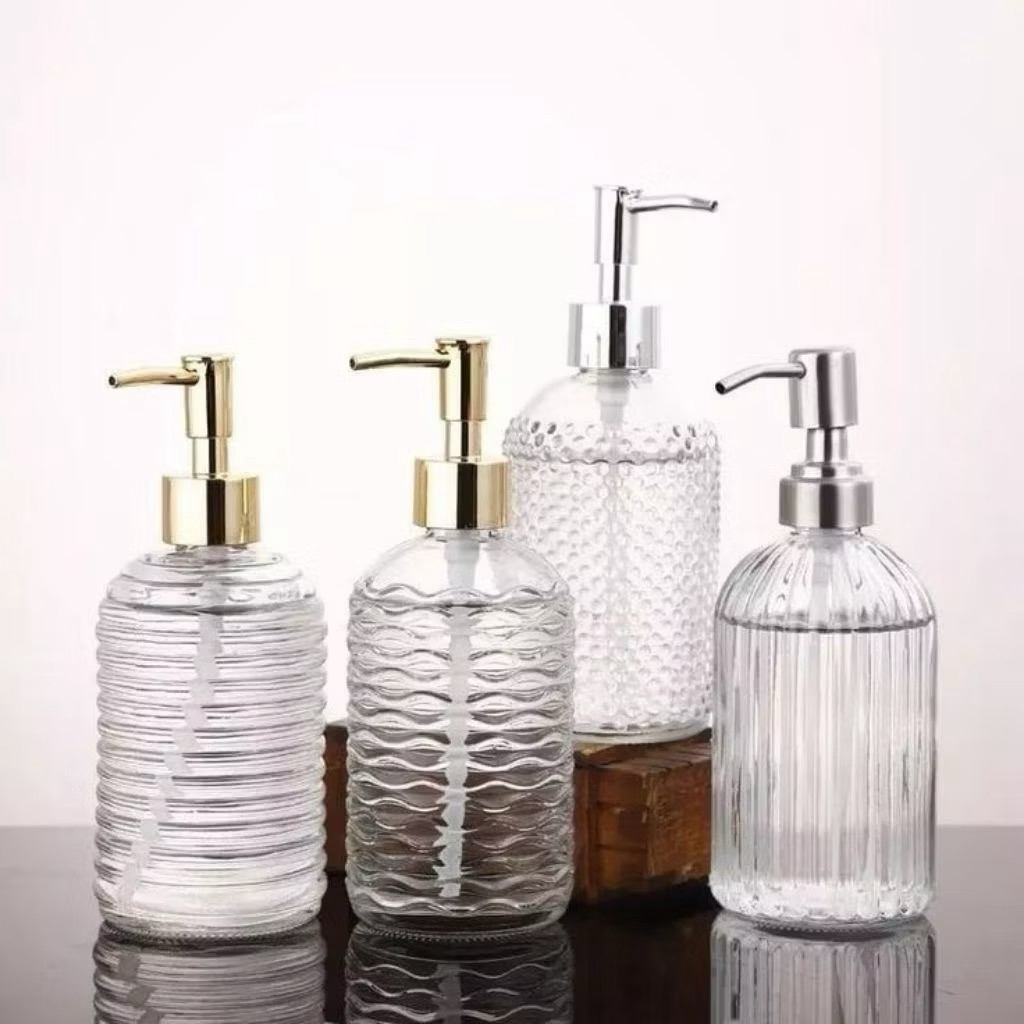 BOTOL PUMP SABUN KACA BENING