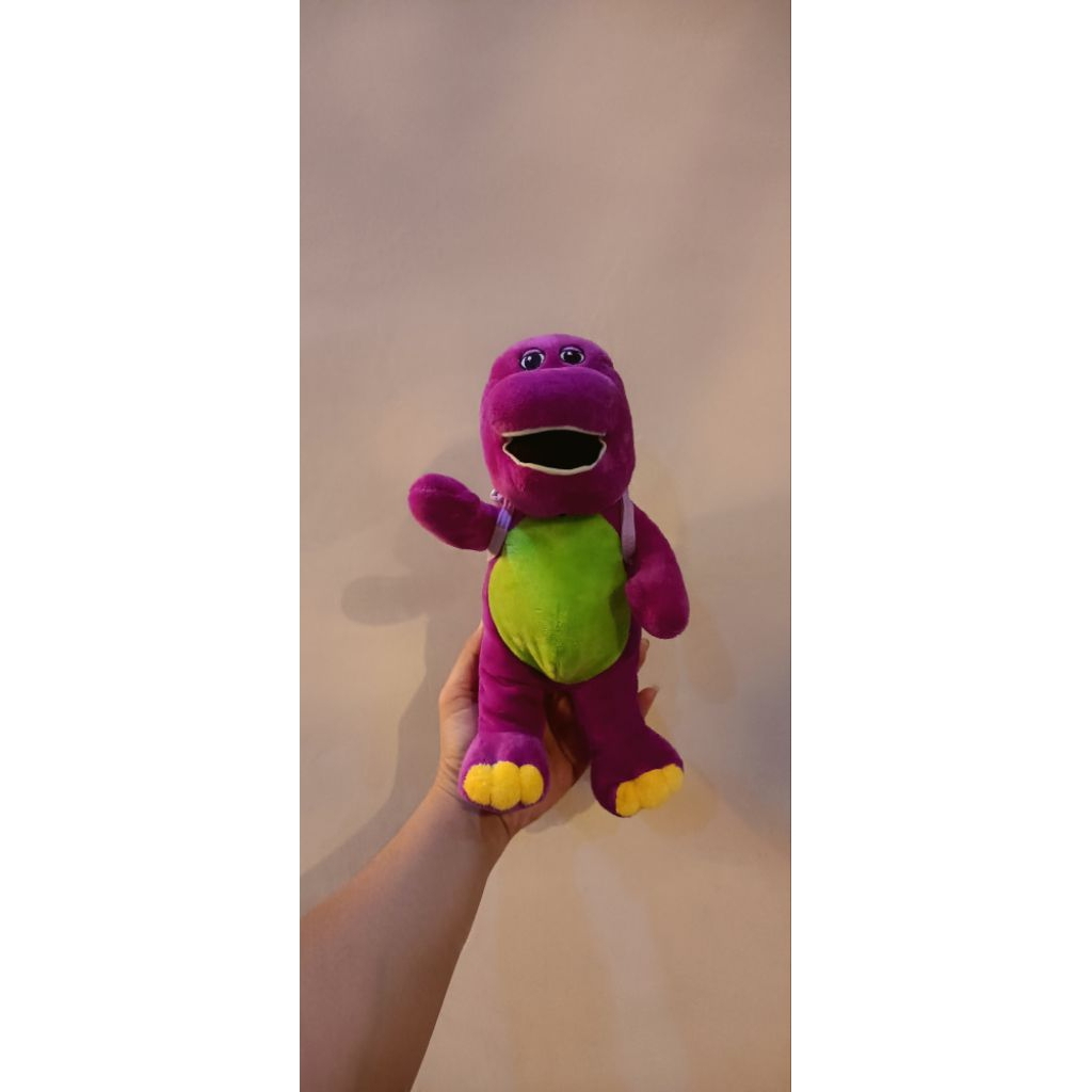 Boneka Barney Pakai Tas Ransel Ori