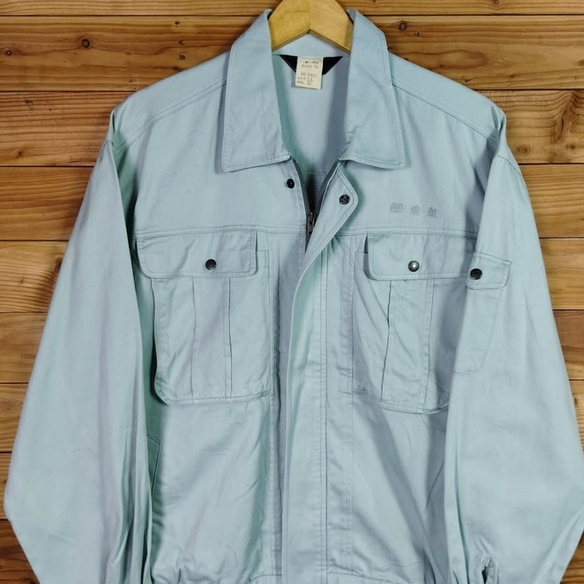 TOP SHALETON BOXY CANVAS DENIM TACTICAL WORK JACKET SIZE L to XL, LD 122