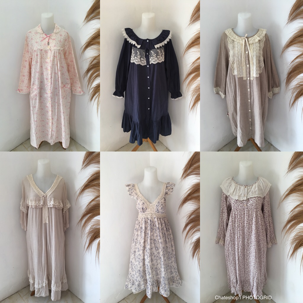 Atasan piyama/celana piyama/pajamas/dress piyama/setelan piyama/ullala/lunaluz