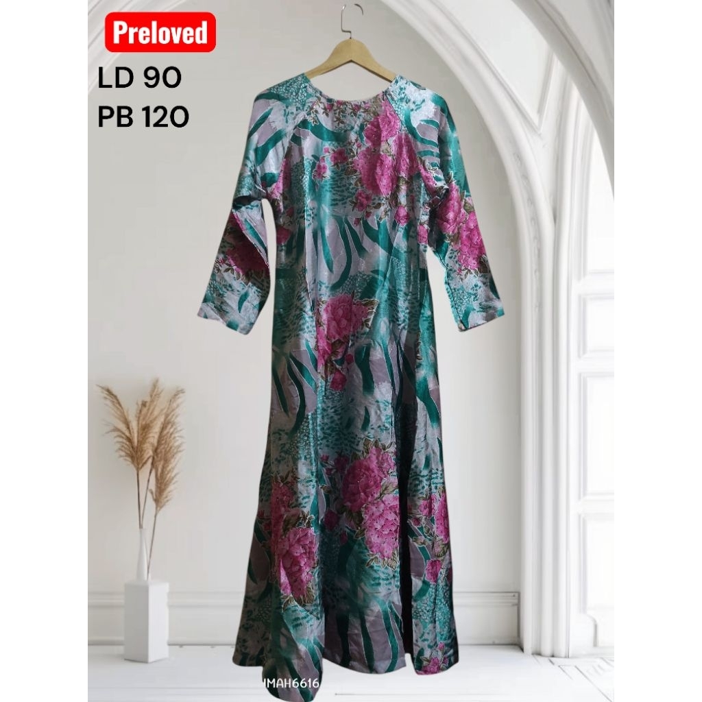 PL gamis abaya emboss brasso premium NMR by Namira size kecil LD 90
