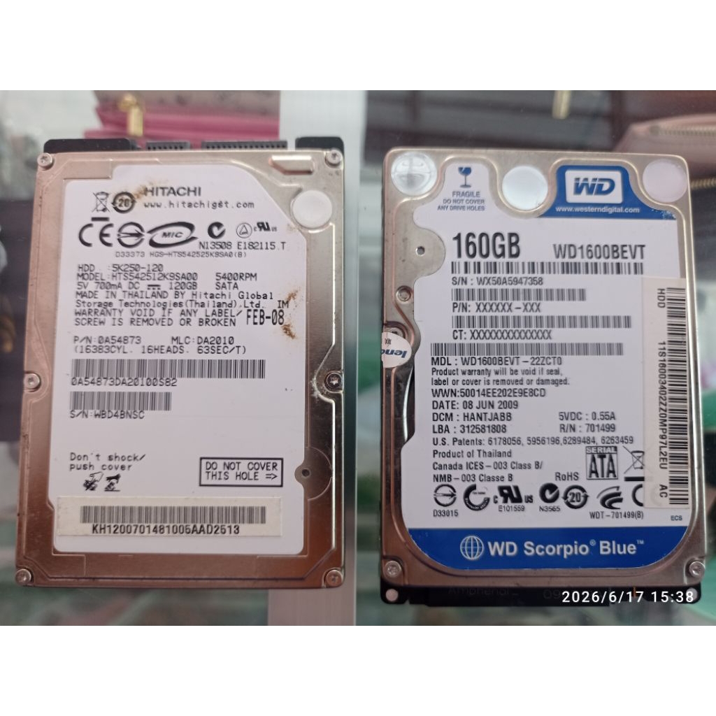 harddisk copotan laptop