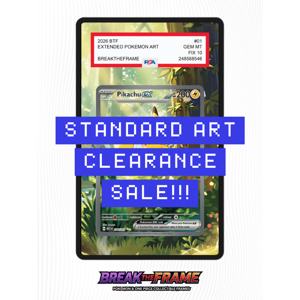 CLEARANCE SALE - Extended Art Pokemon & One Piece TCG for Slab Guard / Slab Sleeve