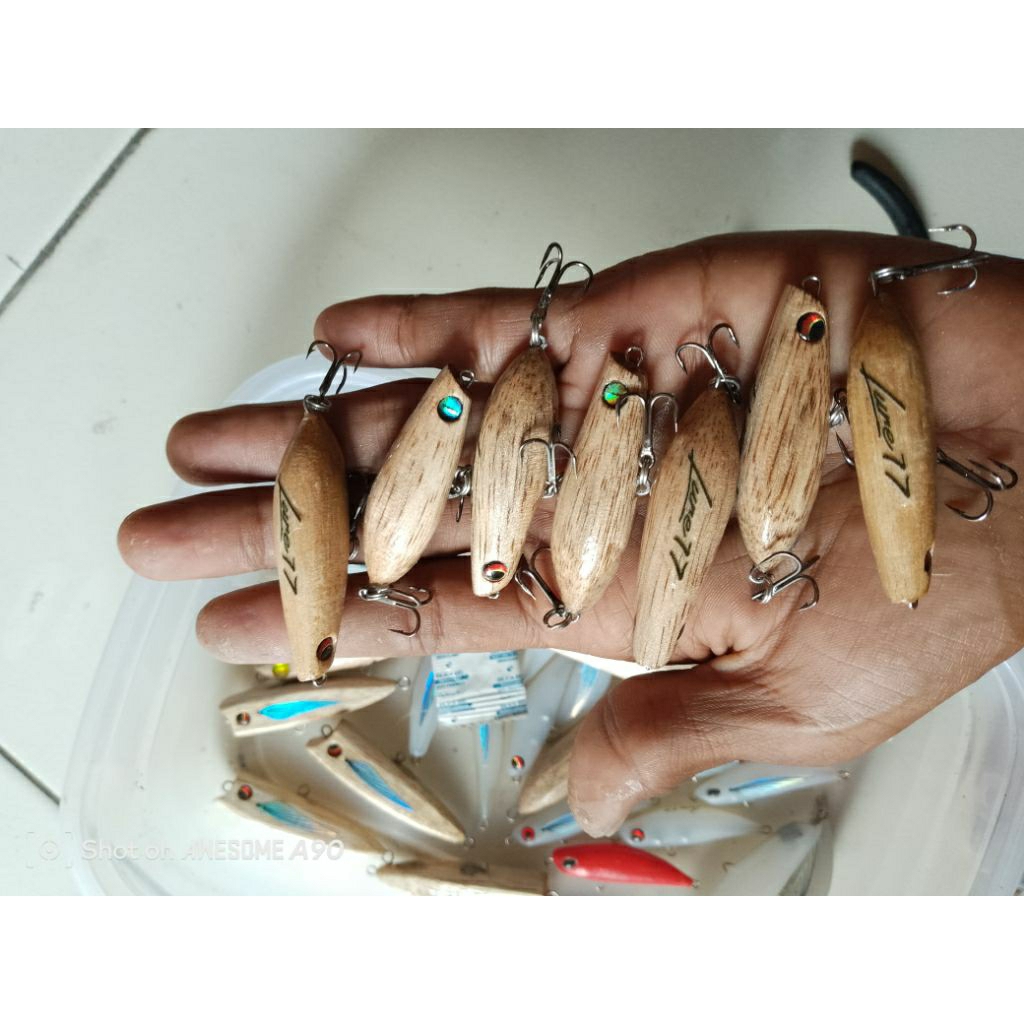wtd kayu 5cm hand Made / Wtd mini / wtd floating / wtd top water / umpan killer / wtd killer untuk h