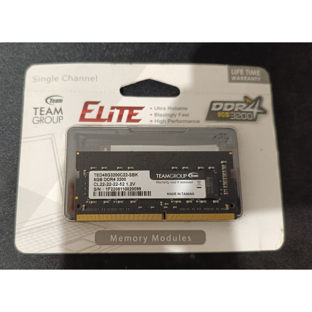 RAM Team Elite 8gb DDR4