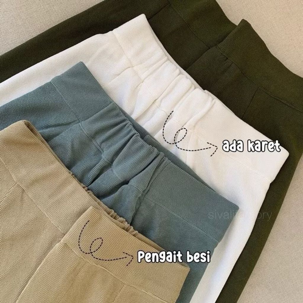 COZIE PANTS HIGHWAIST CULOUTE PANTS-COZIE WANITA