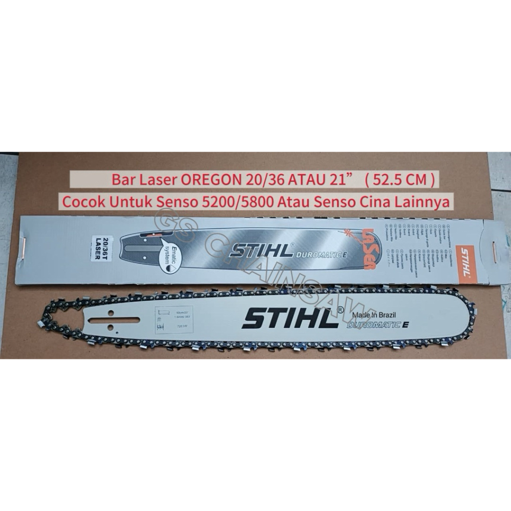 Bar Laser Senso/Sinso Stihl 20 inch 36T.Bar Laser Chainsaw Stihl 20"/36T