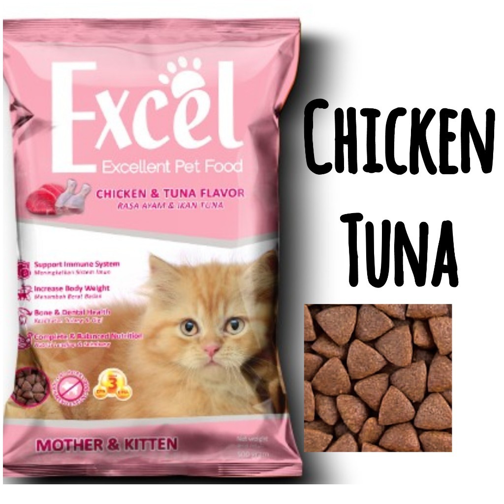 Makanan Kucing excel Kitten 2 pcs, excel kitten