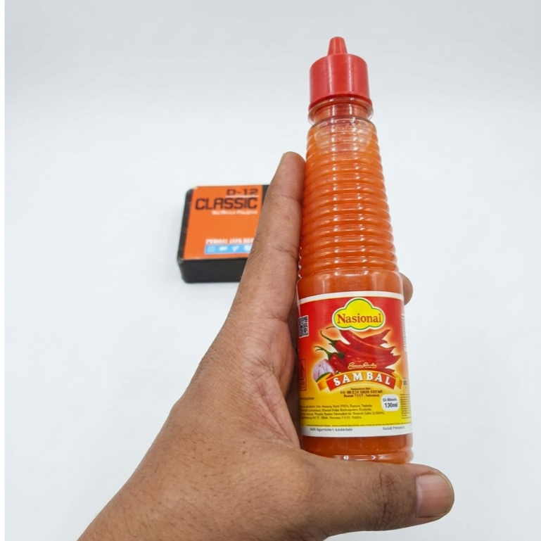NASIONAL SAMBEL JBS FLAT BOTOL MEJA 130ml 1 Dus Asli Cabe Rawit , Pedas Mantap, Halal Bahan Super