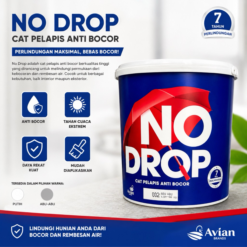 Cat No Drop Anti Bocor Produk Original 100%